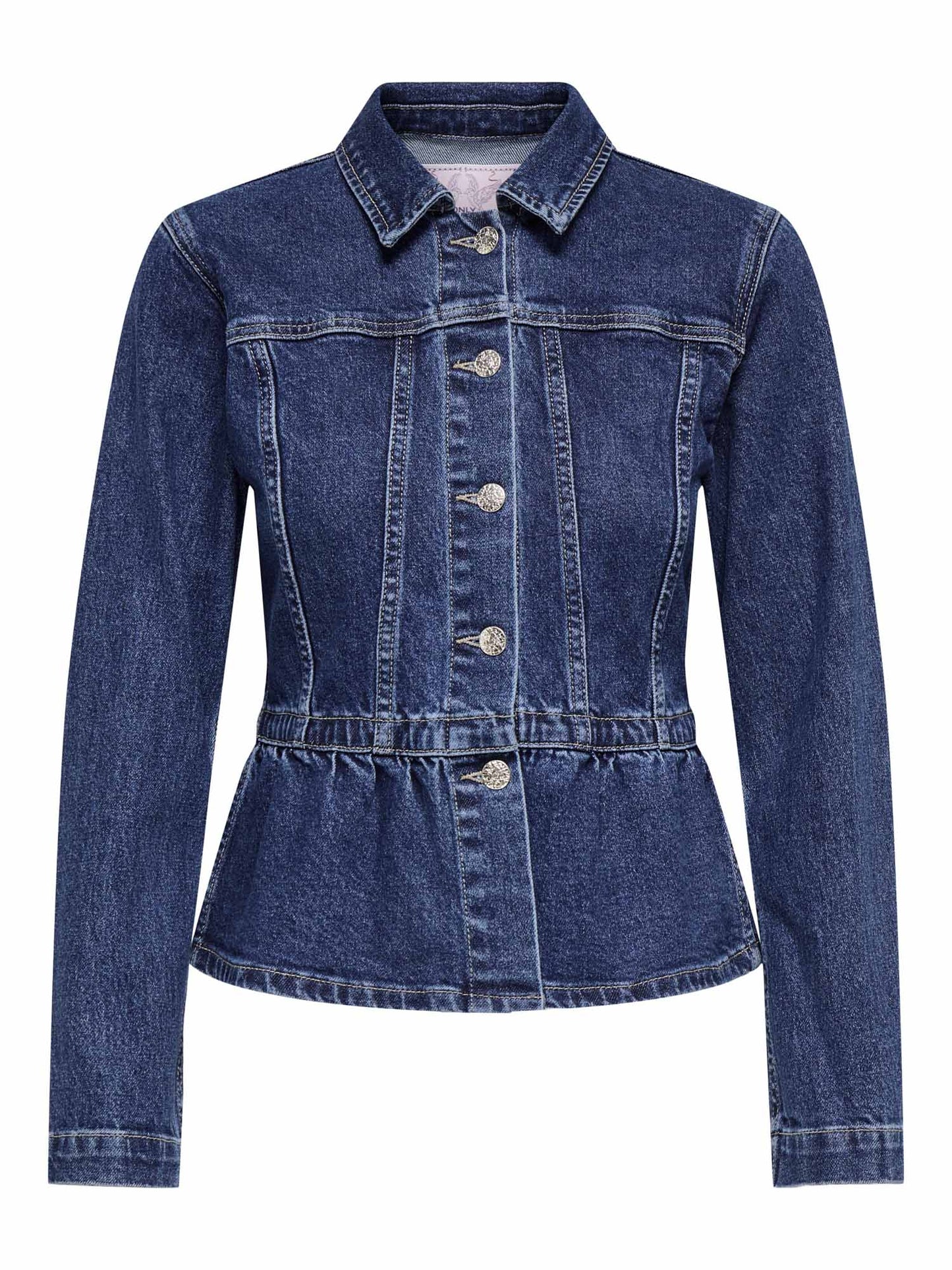 Giubbino slim fit in denim blu da donna Only