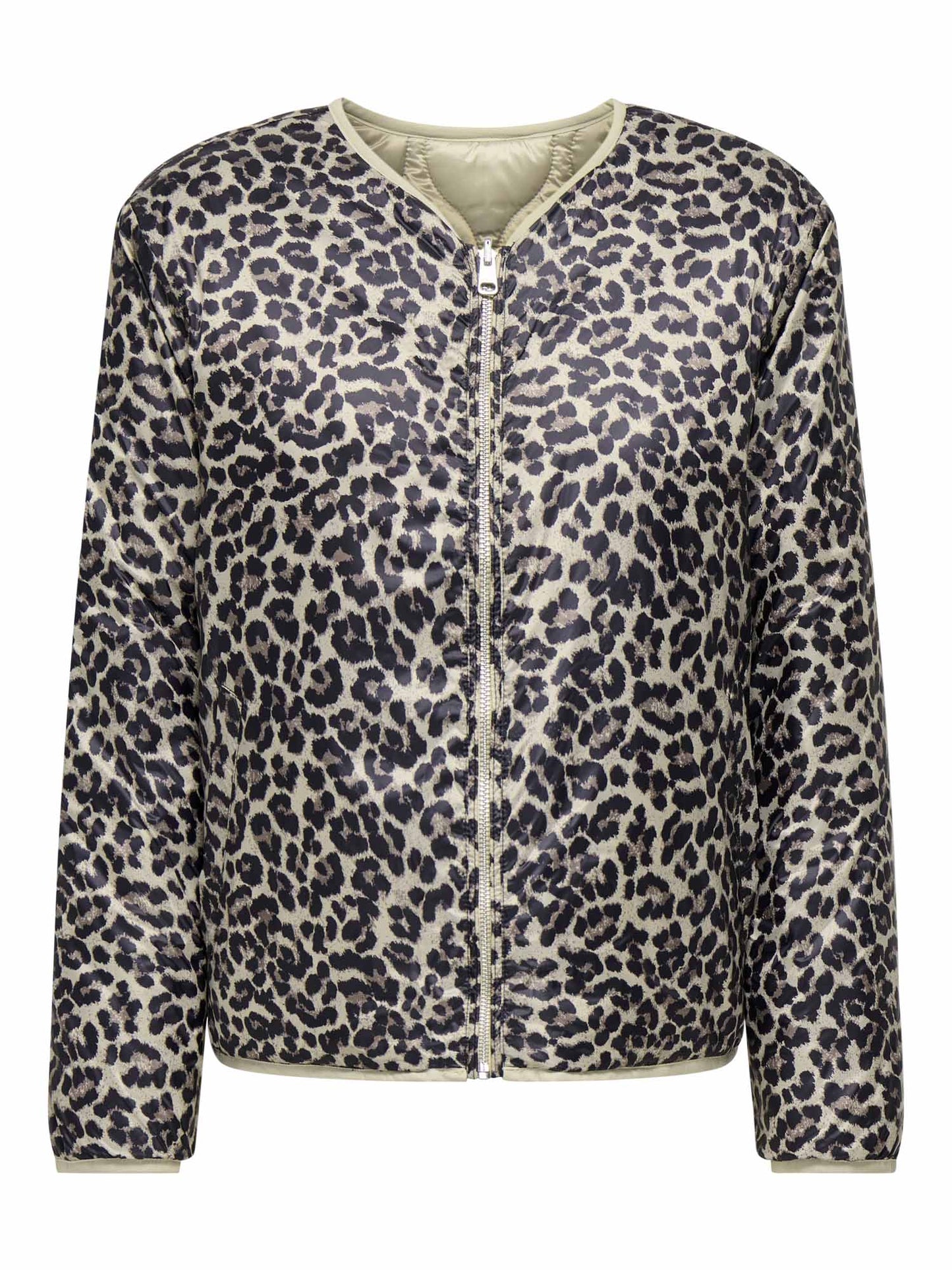Giubbotto donna Only con stampa leopardata per un look casual