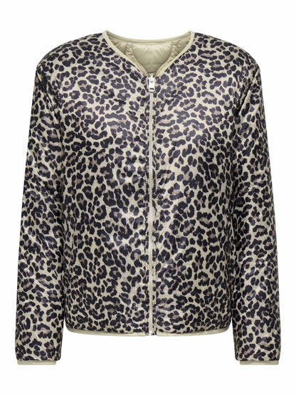 Giubbotto donna Only con stampa leopardata per un look casual