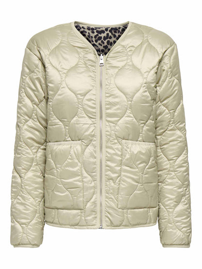 Giubbotto donna Only con stampa leopardata per un look casual