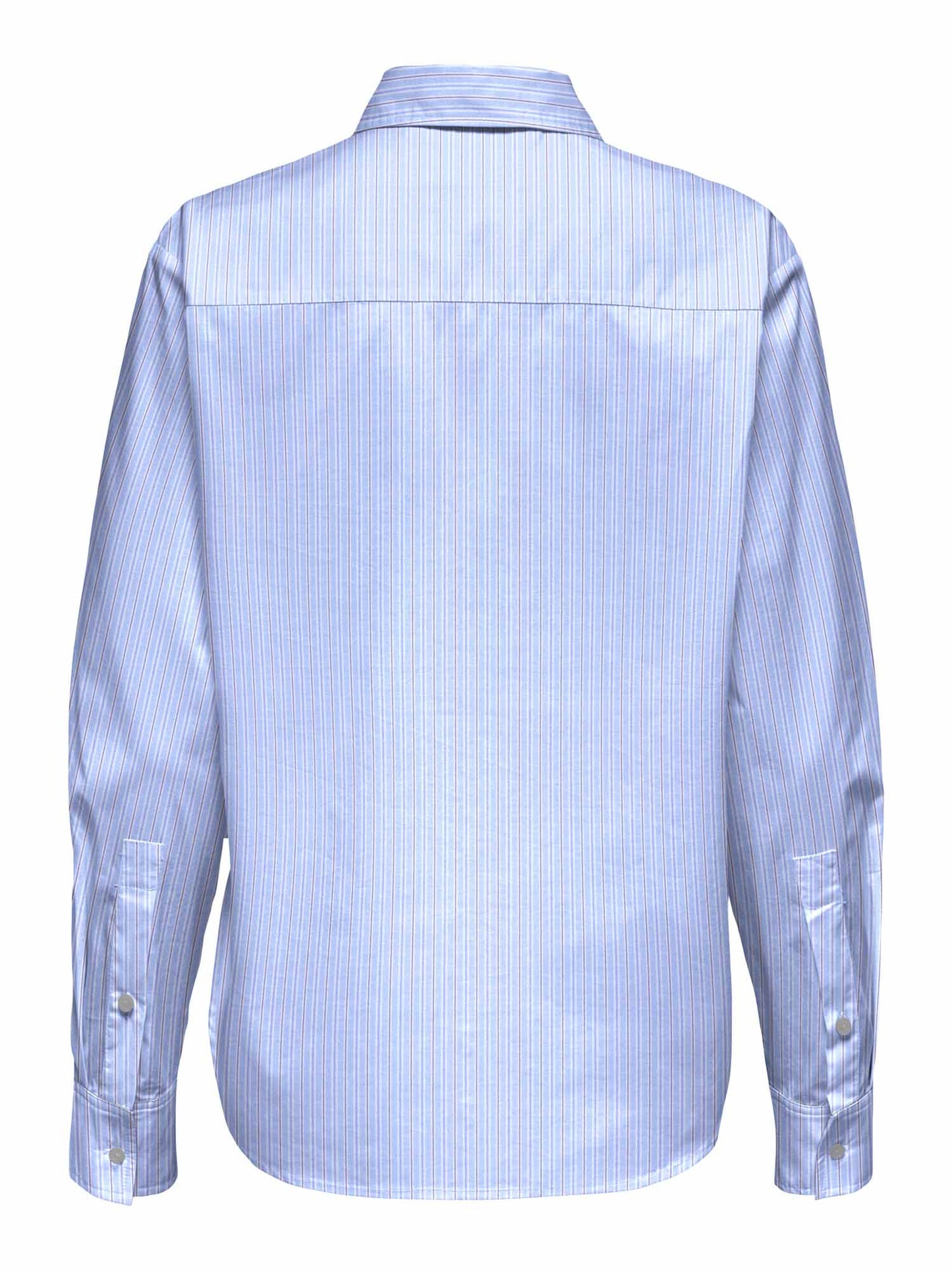 Camicia Only Bersa a righe blu da donna in cotone
