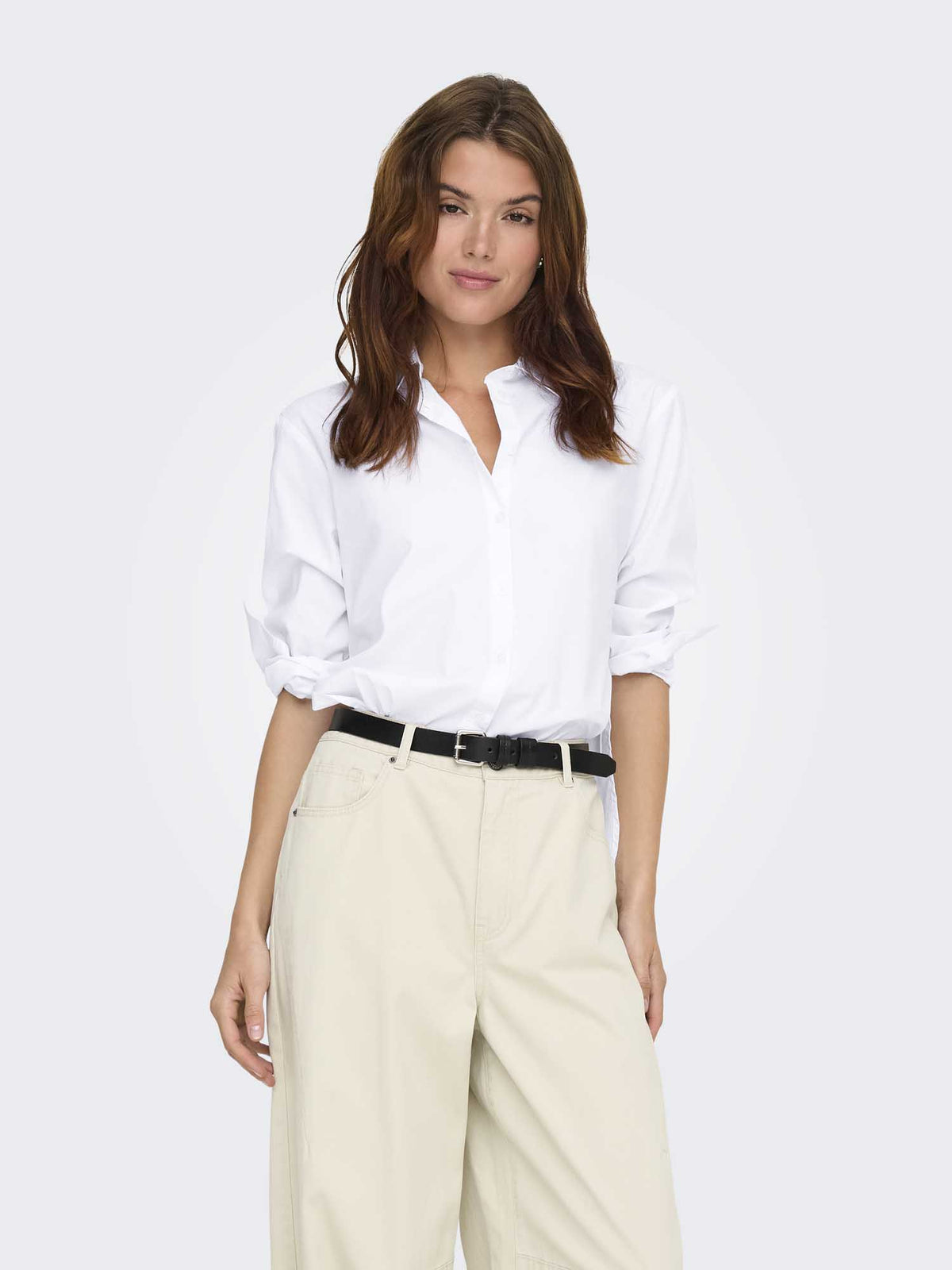 Only bersa camicia da donna bianco