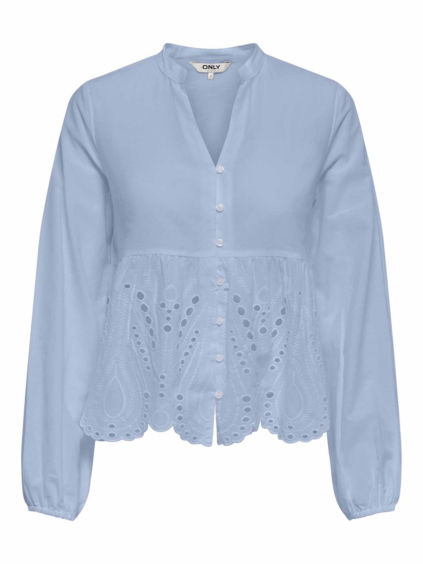 Only Dewina, camicia donna azzurra fresca e versatile