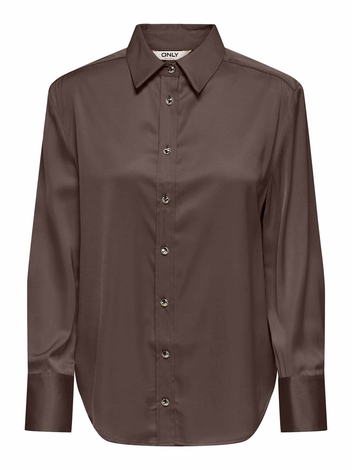 Camicia casual da donna Only beige in tessuto leggero