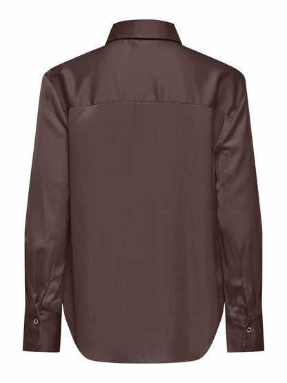 Camicia casual da donna Only beige in tessuto leggero