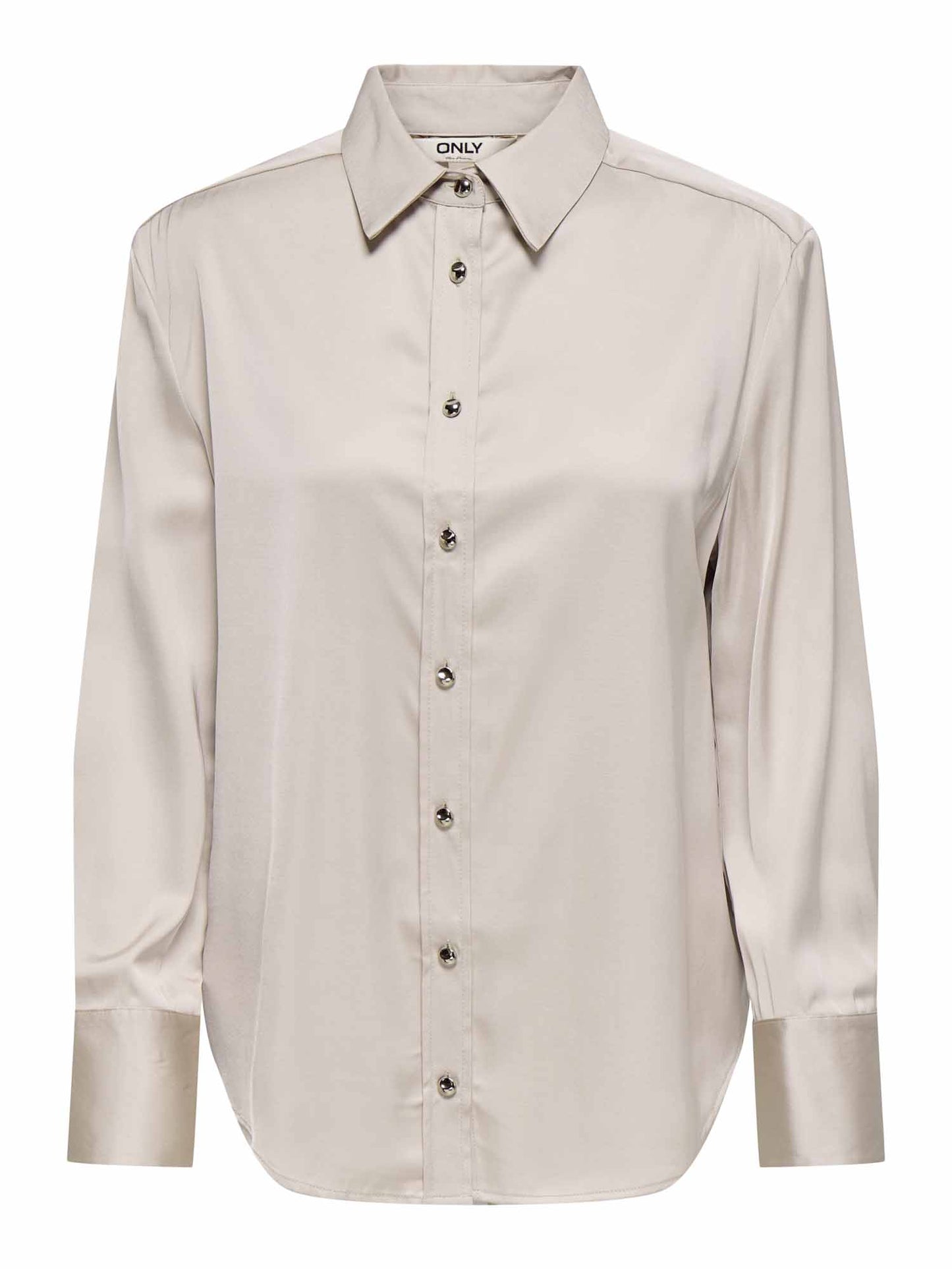 Camicia da donna Only in cotone beige peyot, versatile e moderna