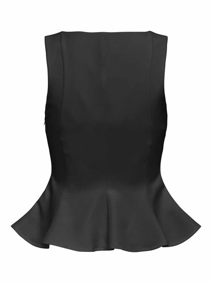Only Lorleen, canotta donna nera elegante e versatile