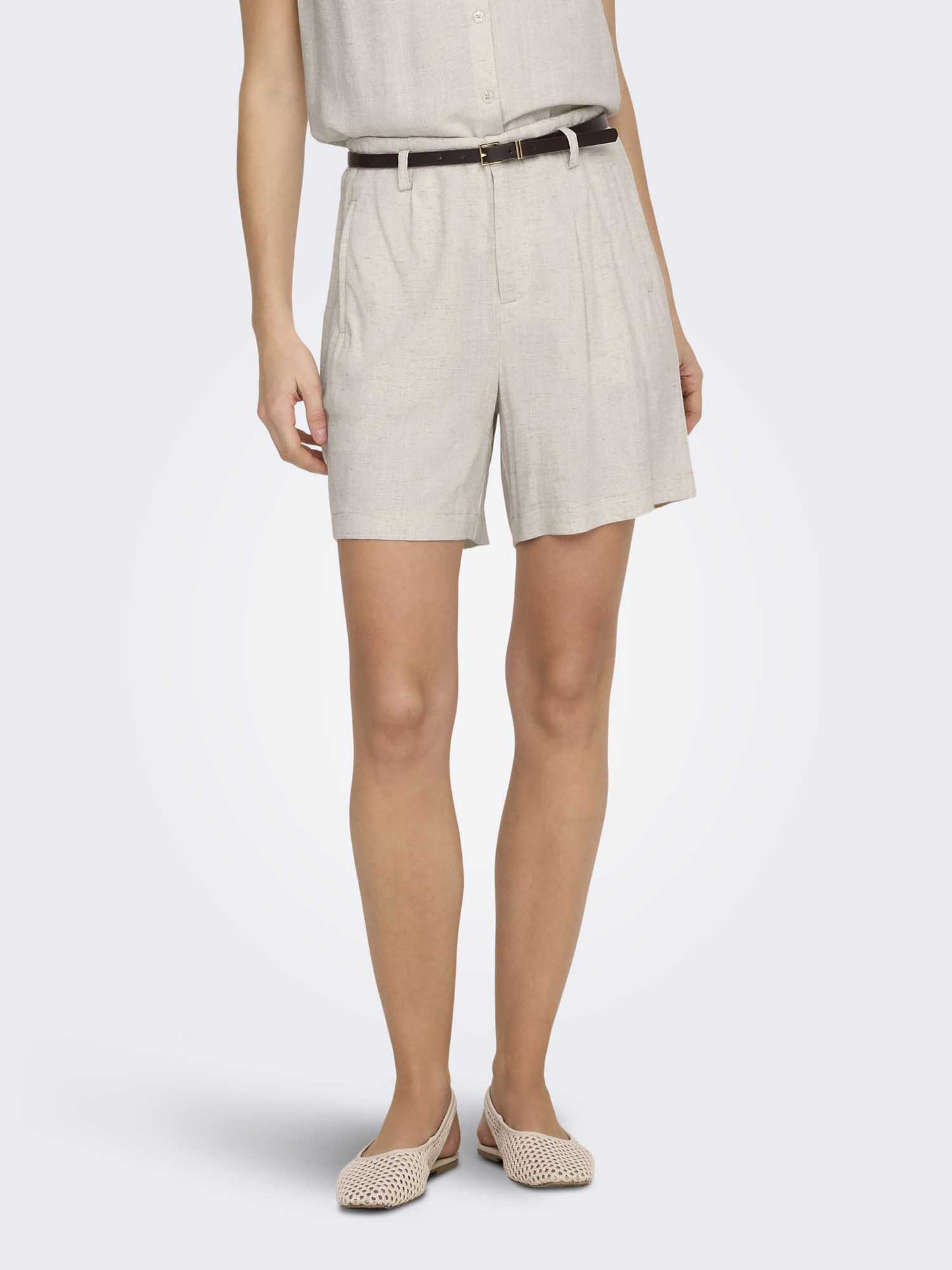 Only Siesta, shorts beige da donna per la primavera-estate