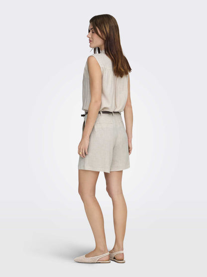 Only Siesta, shorts beige da donna per la primavera-estate