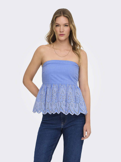 Canotta Only Tulum azzurra da Donna per la primavera-estate
