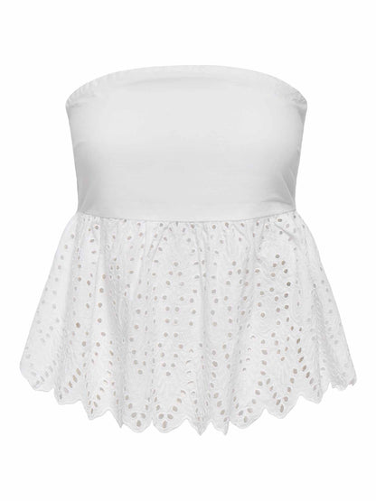Canotta Only Tulum donna in bianco