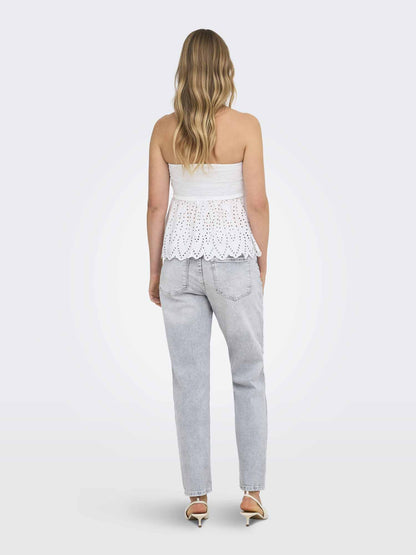 Canotta Only Tulum donna in bianco