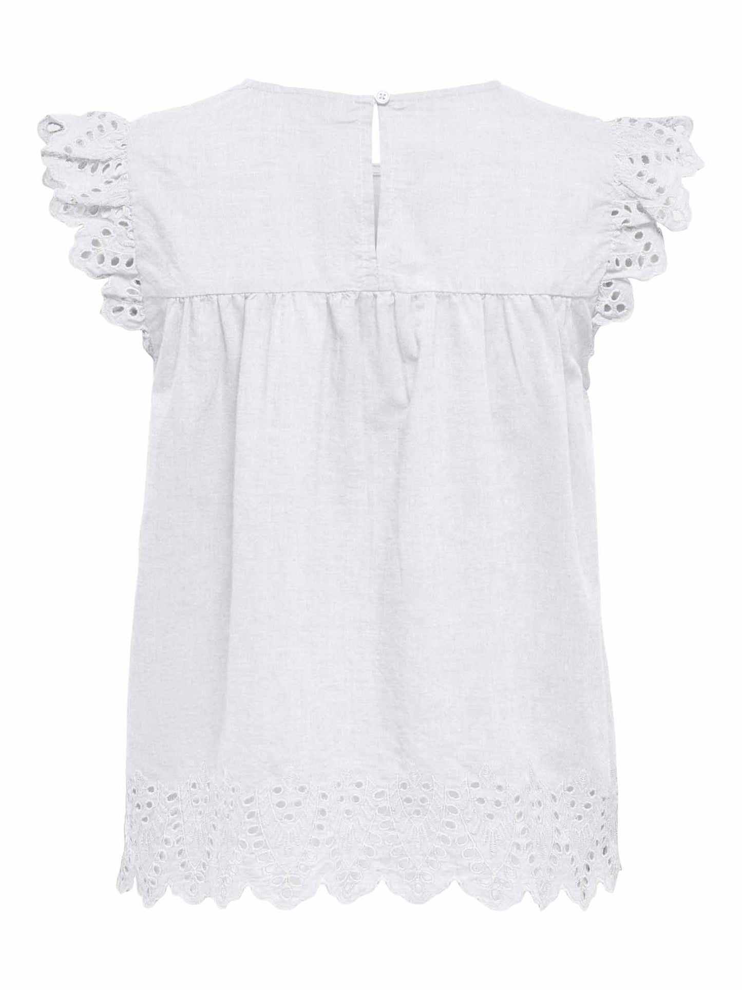 Blusa Only Tulum bianca da donna per la primavera
