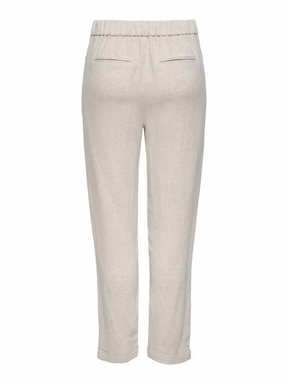 Pantaloni beige donna Only Rita per la primavera-estate