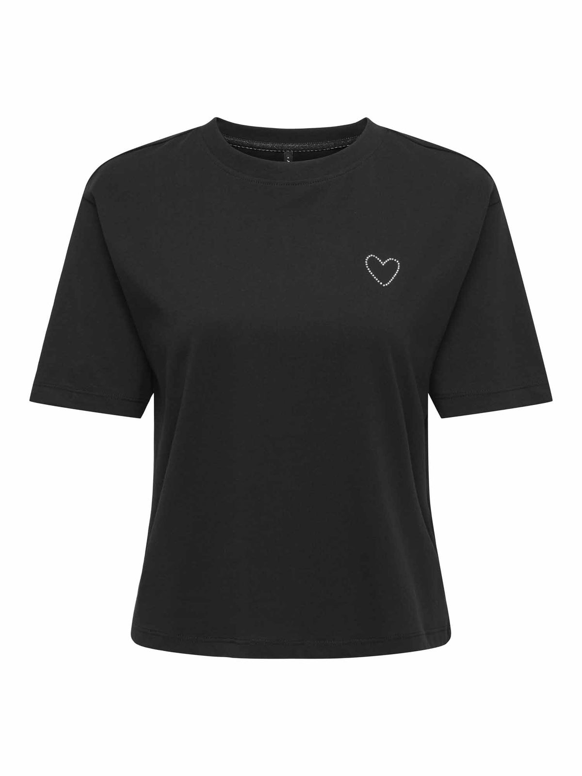 Only rhine t-shirt da donna nero