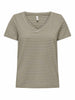 only-venus-merma-t-shirt-beige-a-maniche-corte-da-donna