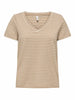 only-venus-t-shirt-a-maniche-corte-marrone-da-donna-casual