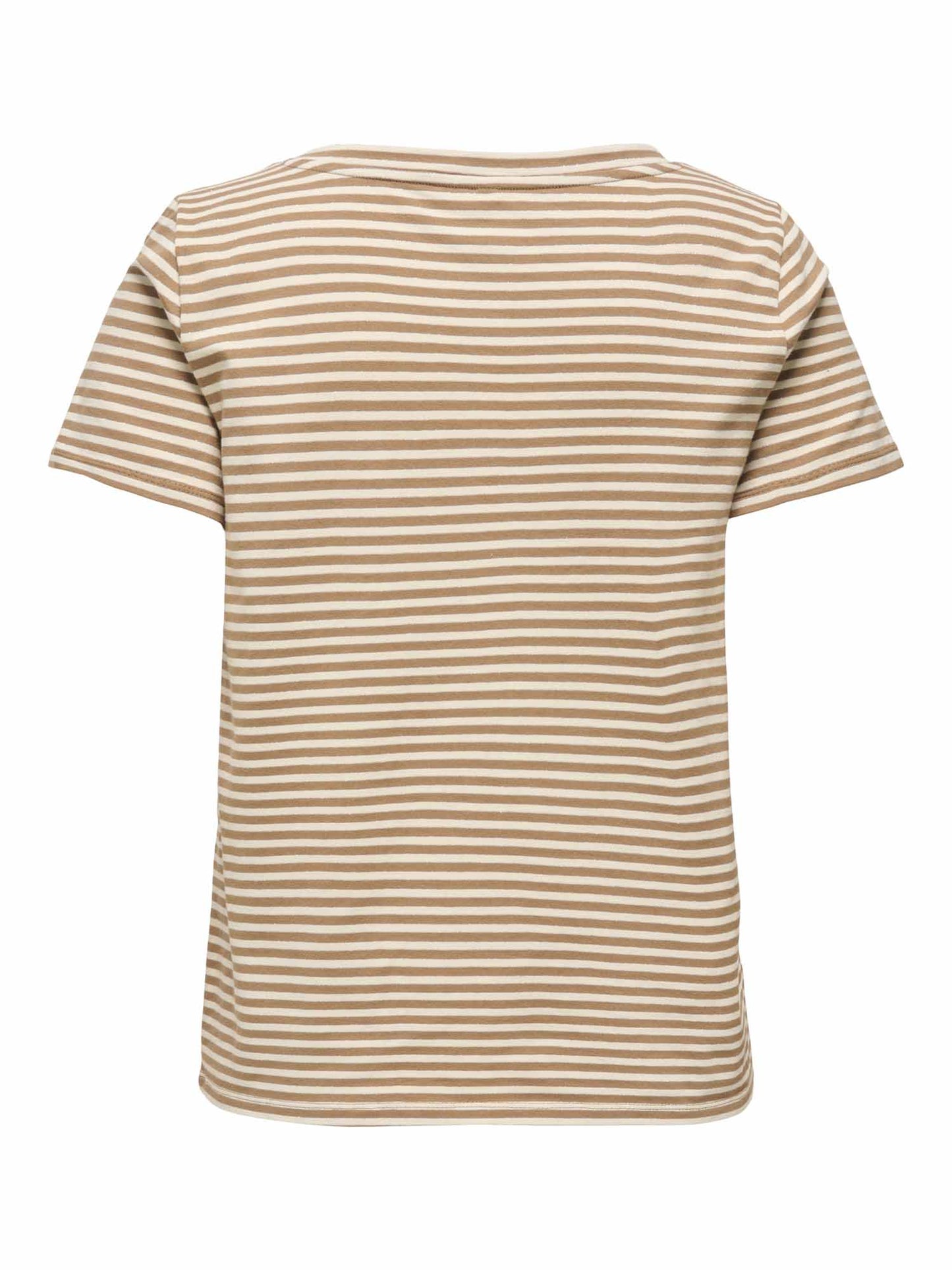 Only Venus, t-shirt a maniche corte marrone da donna casual
