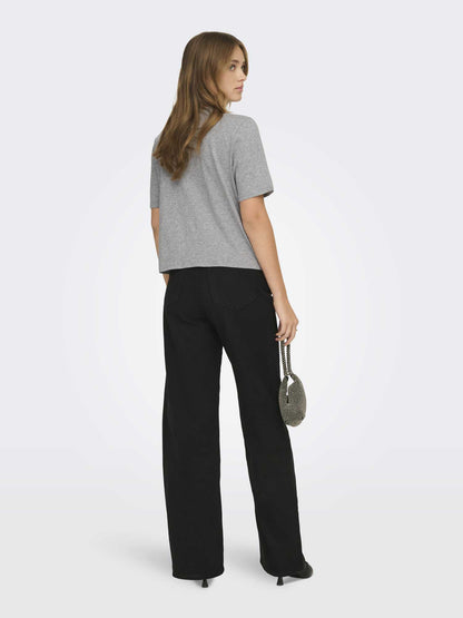 Only alice t-shirt da donna grigio