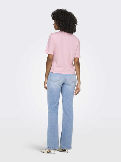 Only alice t-shirt da donna rosa