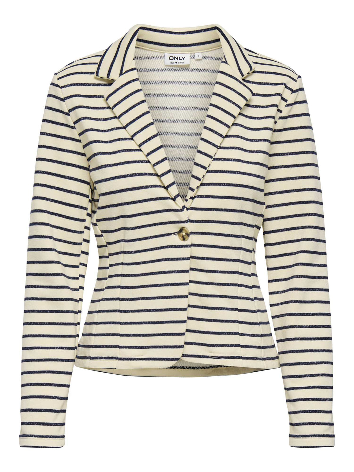 Only nelson giacca da donna blu-bianco