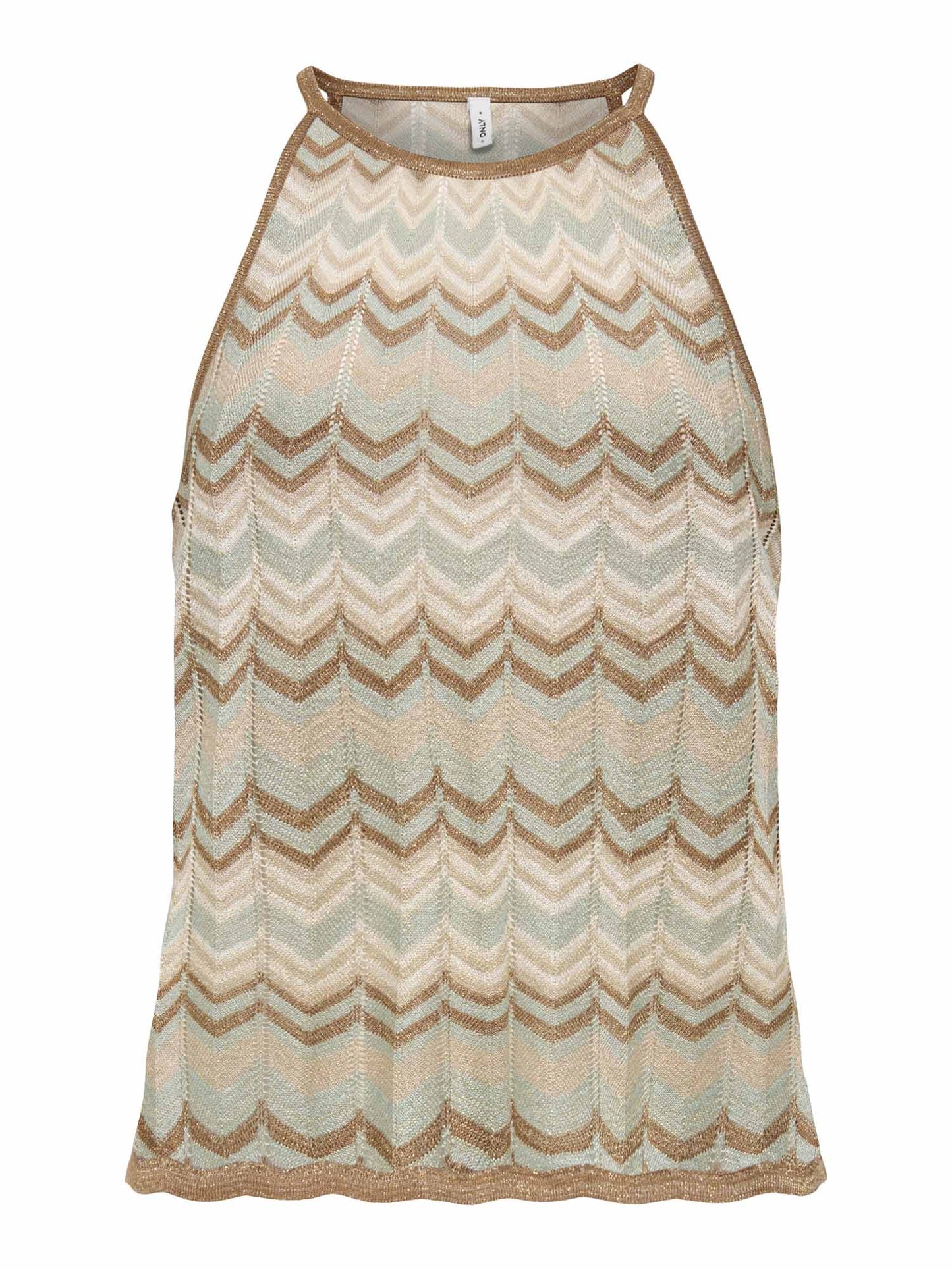 Only Aster Glitter, canotta donna in verde elegante