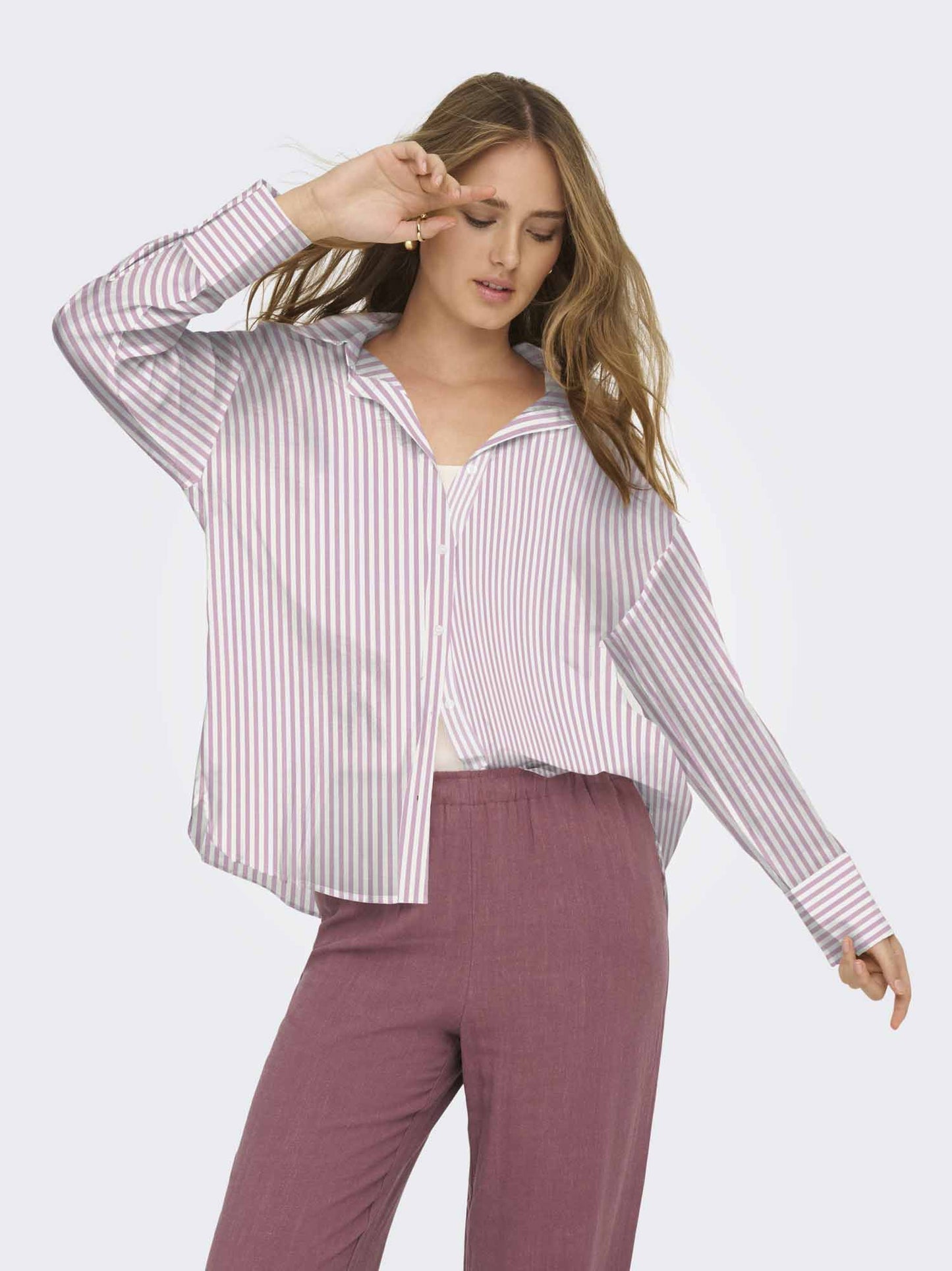 Camicia Only Oregon da donna rosa per primavera-estate
