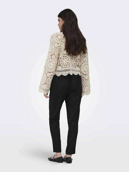 Maglia donna Only Waterly panna elegante e versatile