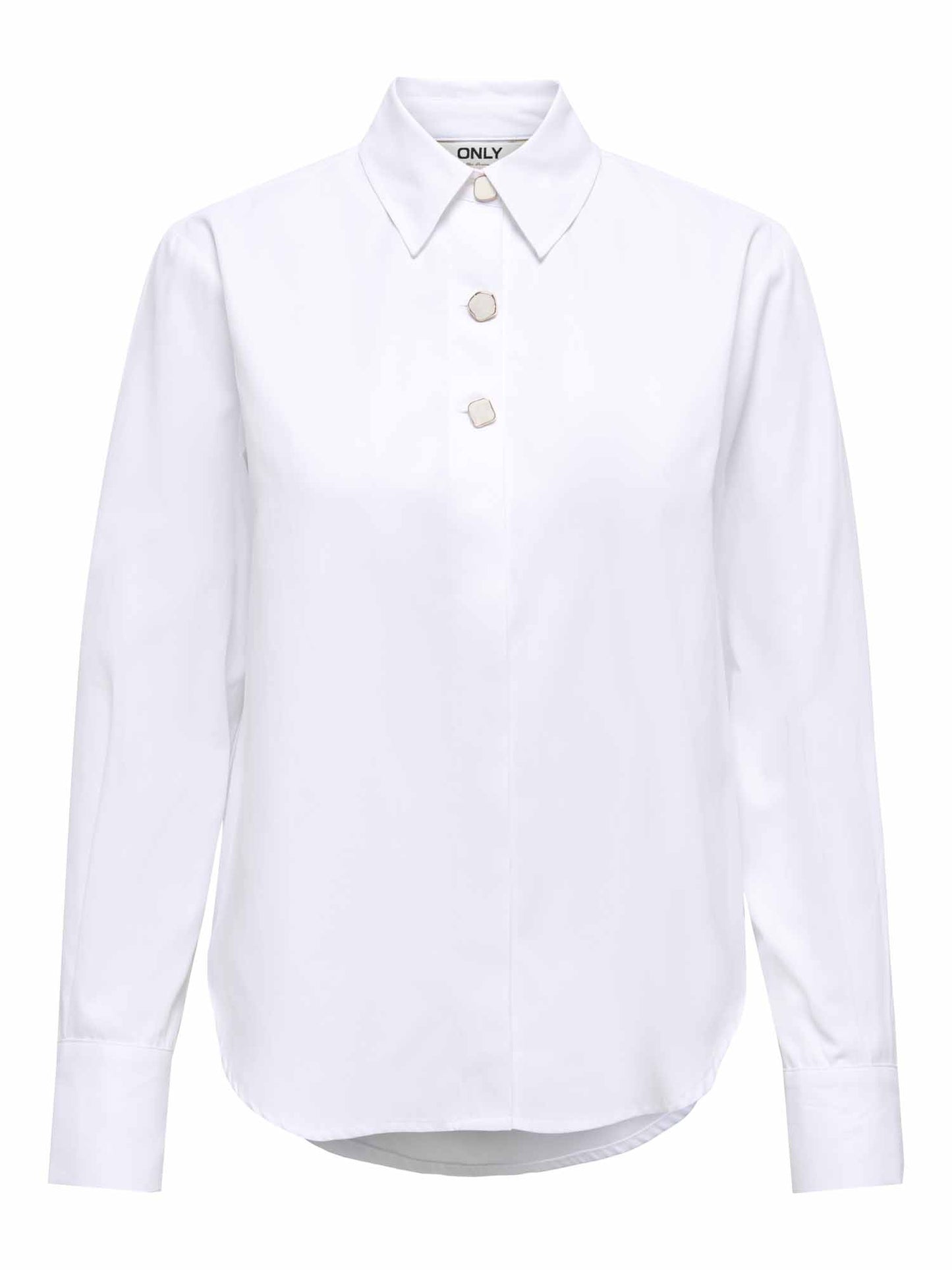 Only Onllyra, camicia casual da donna panna con vestibilità regular