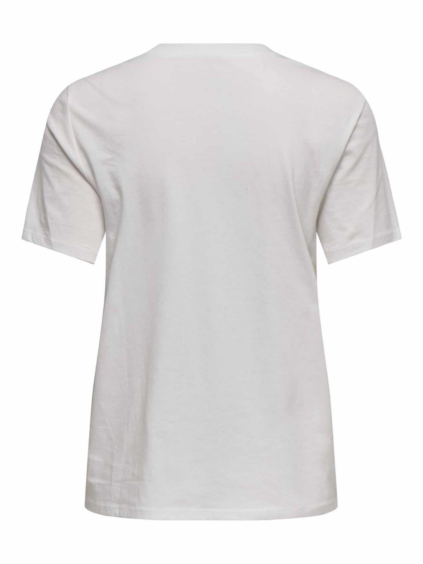 Only Maeve Life, t-shirt maniche corte da donna color crema