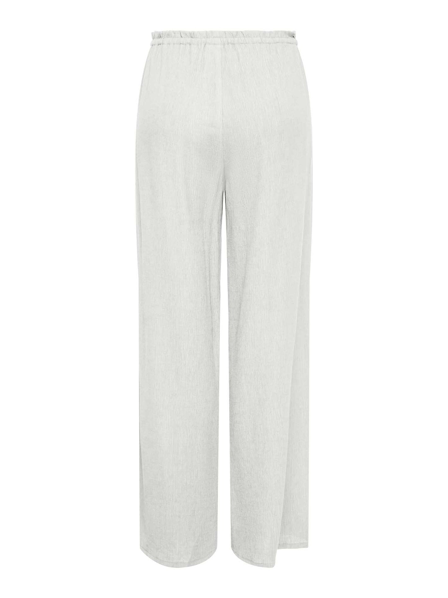 Pantaloni Only Nele larghi dal taglio strutturato crema da donna