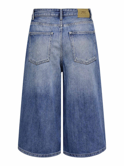 Bermuda Only Shiloh Wide da donna in denim