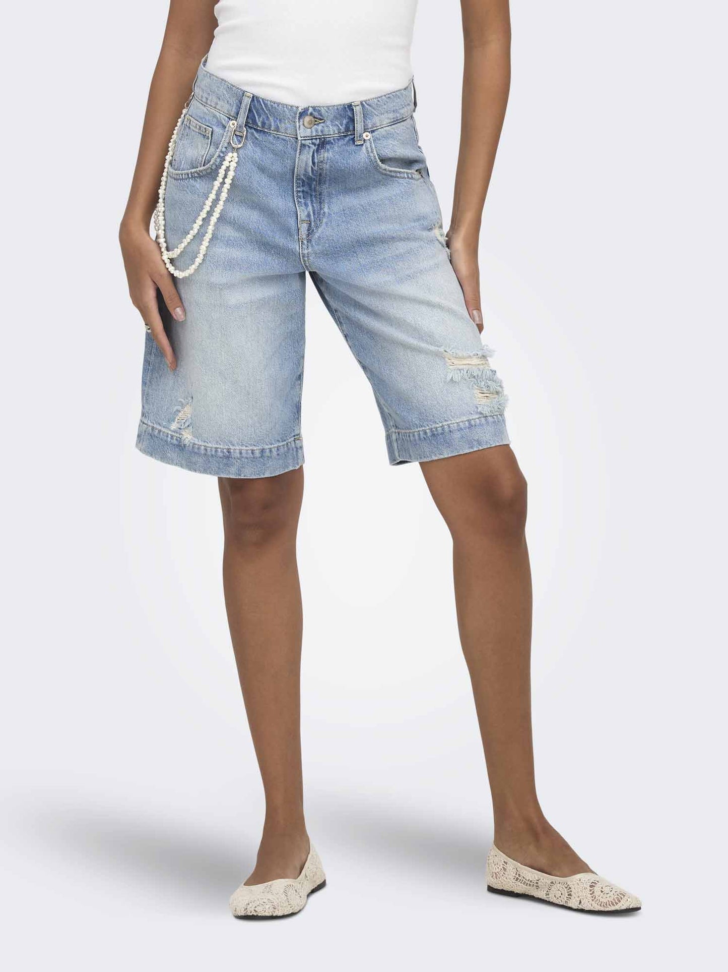 Shorts Only Mate Pearl da donna in denim