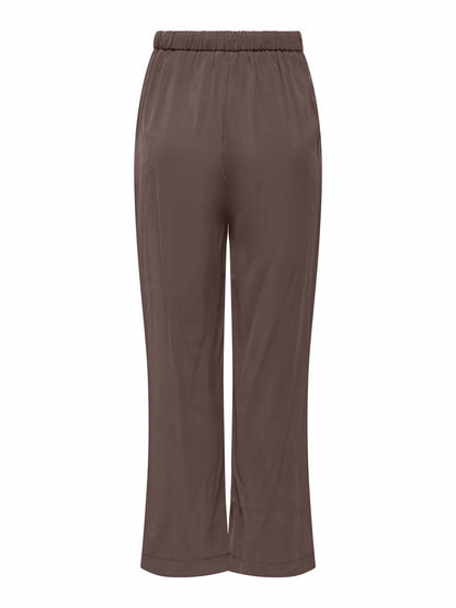 Pantaloni donna Only Madeli in marrone, stile primaverile