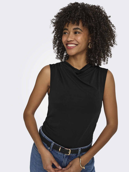 Only Hannah, t-shirt maniche corte donna nera