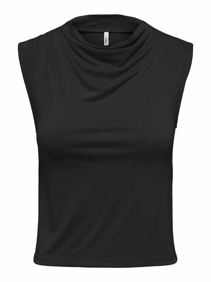 Only Hannah, t-shirt maniche corte donna nera