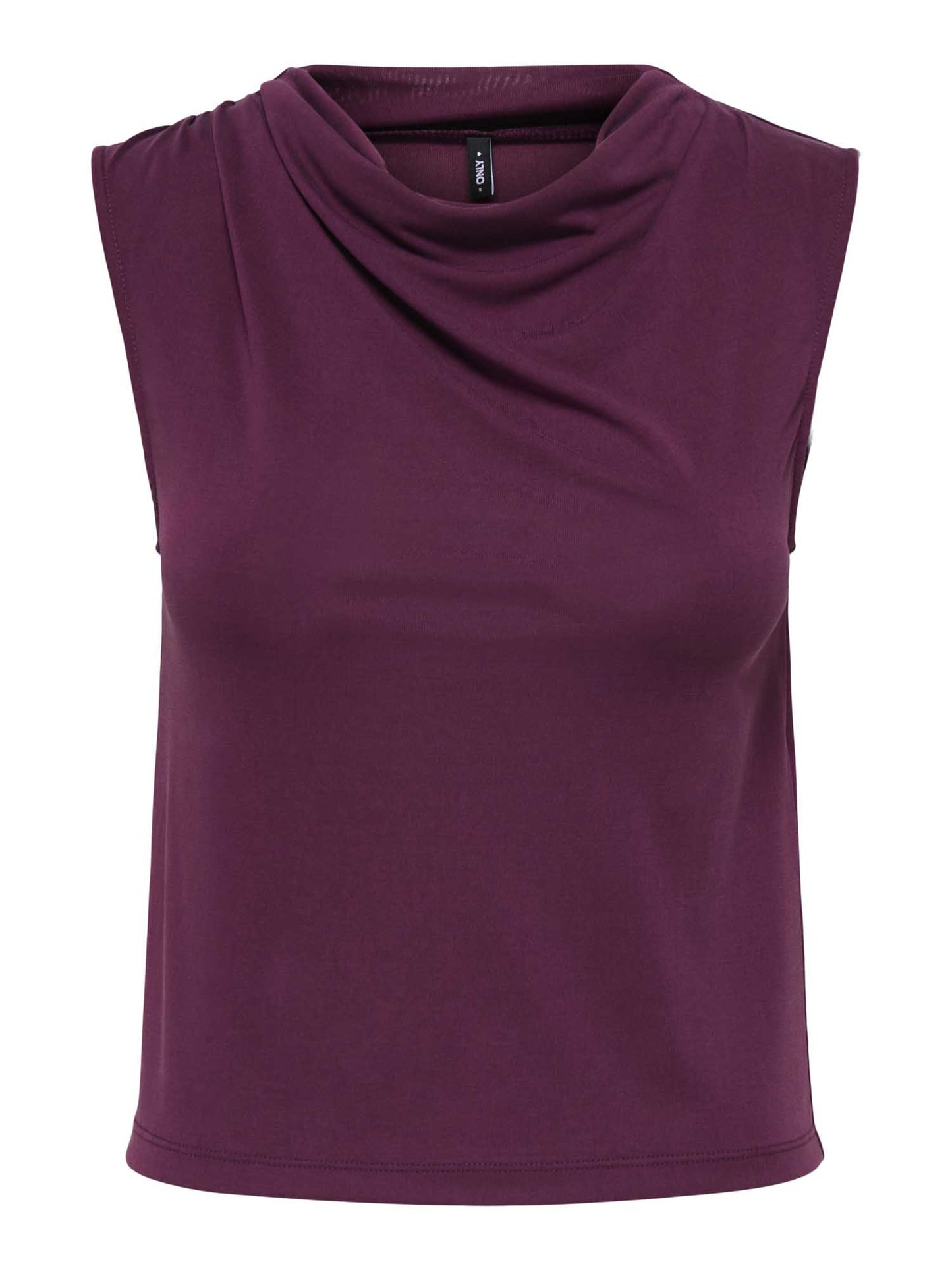 Only Hannah, t-shirt maniche corte donna bordeaux