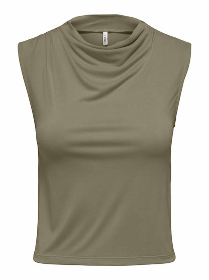 Only Hannah, t-shirt verde da donna a maniche corte