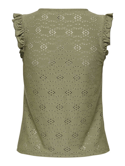 Canotta Smilla di Only in verde per donna