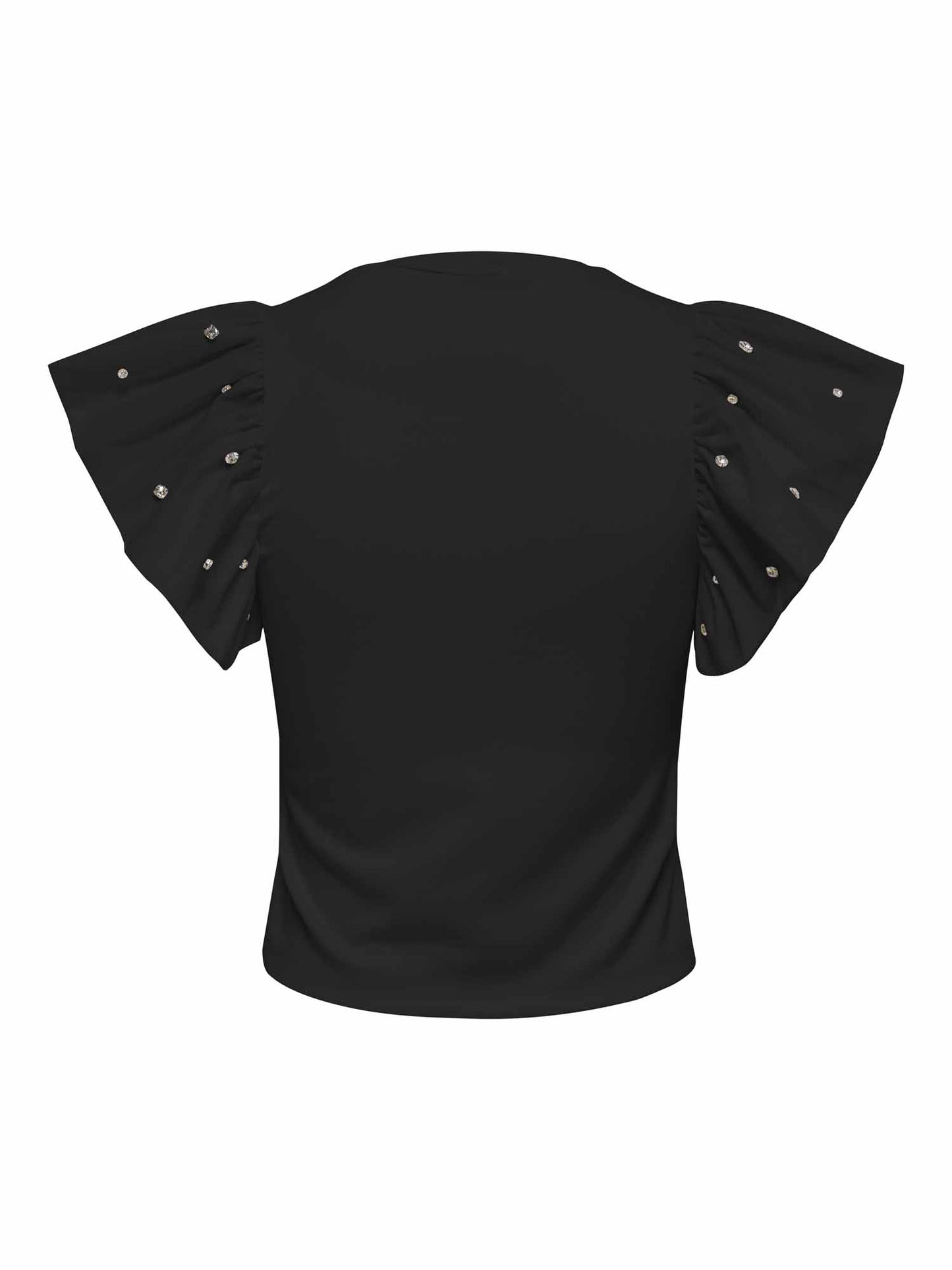 Only Macy, t-shirt maniche corte da donna nera