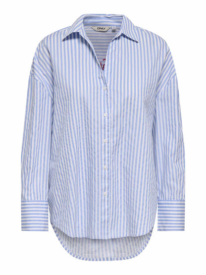 Camicia donna Only Quina Oregon azzurra dal look fresco e versatile