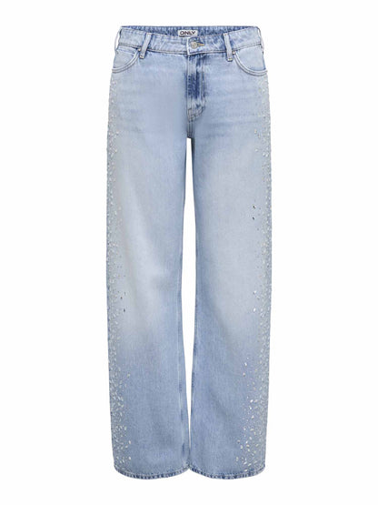 Jeans Only Yrsa Wide da donna in denim chiaro