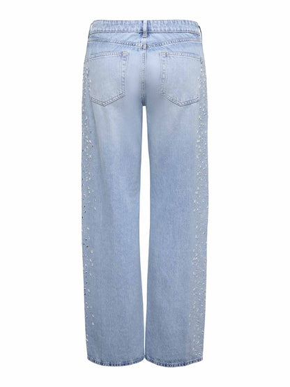 Jeans Only Yrsa Wide da donna in denim chiaro