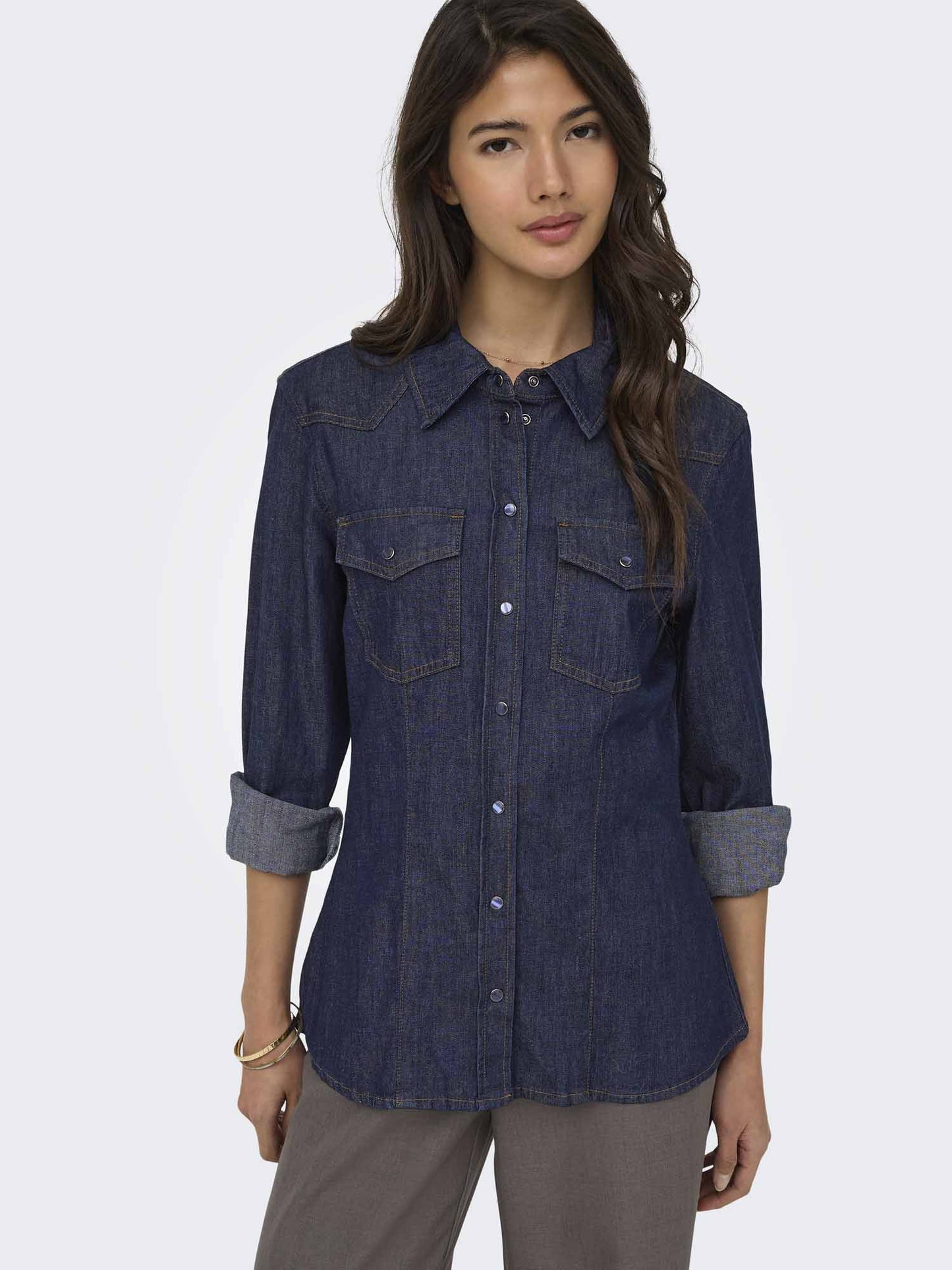 Only Olivia, camicia da donna denim