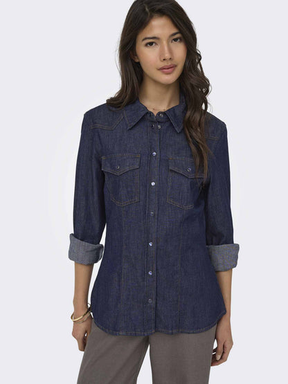 Only Olivia, camicia da donna denim