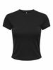 only-superior-t-shirt-maniche-corte-da-donna-nera