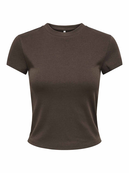 Only superior t-shirt da donna marrone