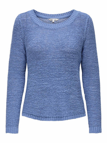 Only pullover lavorato a maglia da donna in grigio versatile