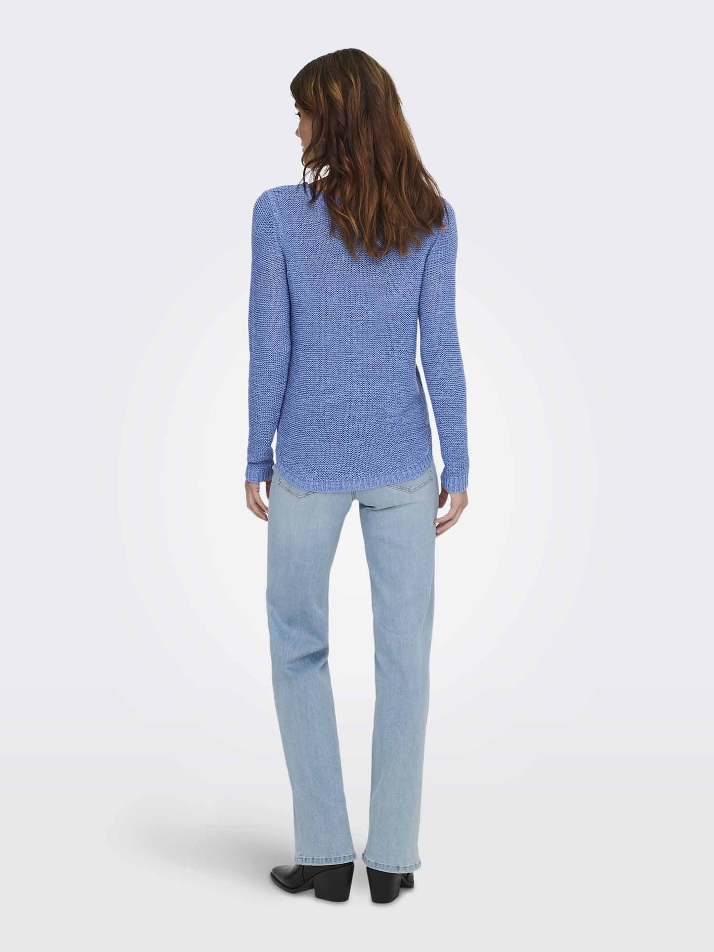 Only pullover lavorato a maglia da donna in grigio versatile