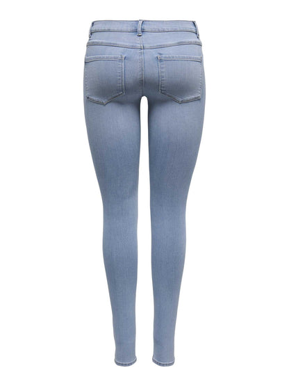 ONLY RAIN REG SKINNY - JEANS CHIARO
